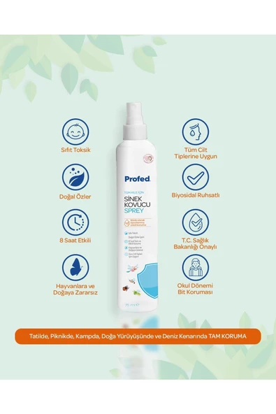 Profed Baby Profed Doğal Sinek Kovucu Sprey - Türkiye'nin En İyi Biyosidal Ruhsatlı Ürünü 2 Adet 75 Ml - 3