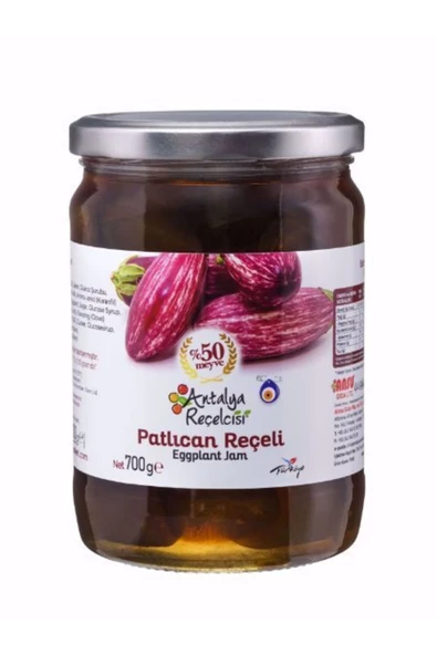 Antalya Reçelcisi Patlıcan Reçeli 700g Klasik Seri