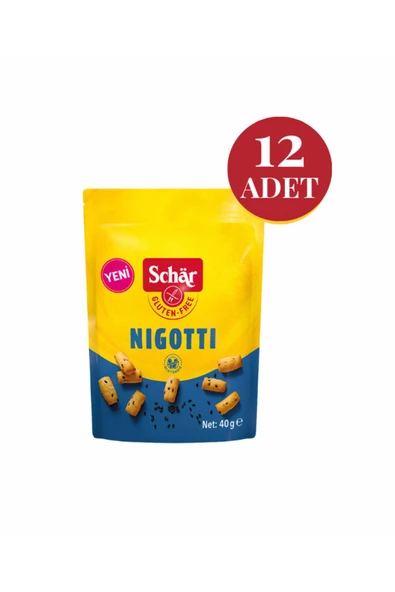 Schar Nigotti Glutensiz Çörek Otlu Kraker (12 Adet)