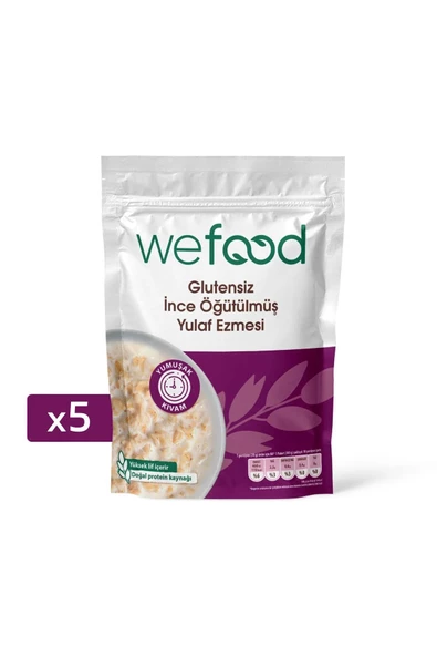 Wefood İnce Öğütülmüş Glutensiz Yulaf Ezmesi 5'li