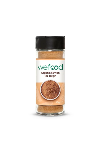 Wefood Organik Glütensiz Vegan Katkısız Seylon Tarçın Tozu 45 Gr.