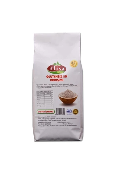 elisa gold Glutensiz Un Karışımı - 1 Kg