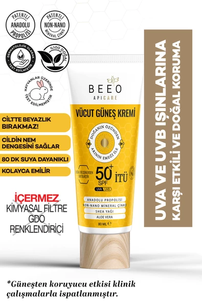 BEE'O Apicare Propolisli Vücut Güneş Kremi