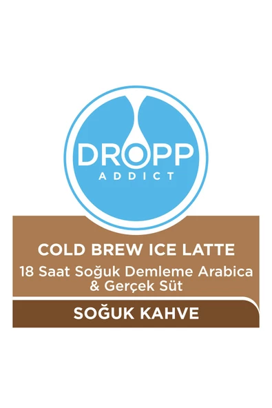 DroppAddict Dropp Addıct Cold Brew Skınny Ice Latte 6x250 Ml - Resim 2