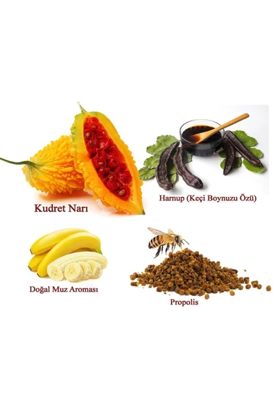 lexton Propolis & Kudret Narı Katkılı Muz Aromalı Harnup Özü 640gr - 2