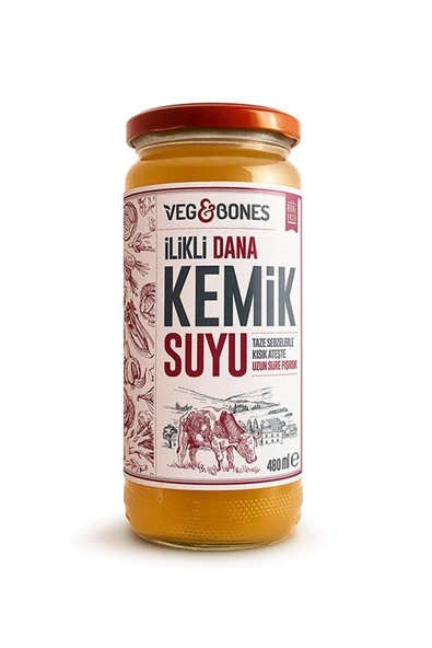Veg&Bones İlikli Dana Kemik Suyu 480 ml
