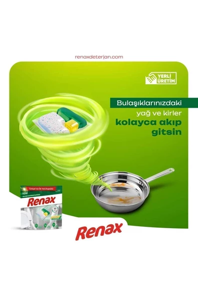 RENAX Bulaşık makinesi kapsülü 1 Paket 33 adet - 3
