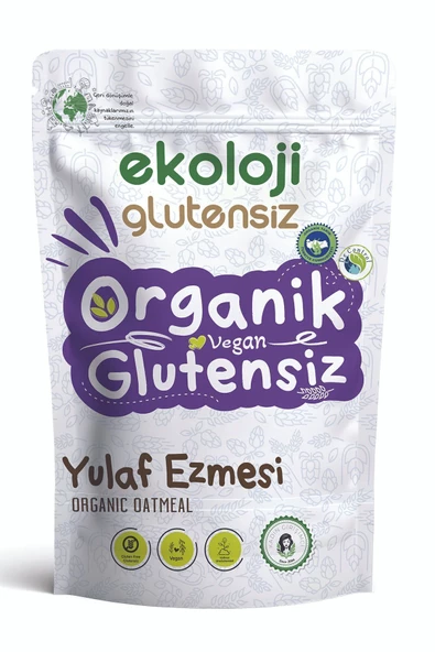 Ekoloji Glutensiz Organik Glutensiz Yulaf Ezmesi 300 Gr 12 li Paket  Organic Gluten Free Oatmeal 300 Gr 12 Pack - 5