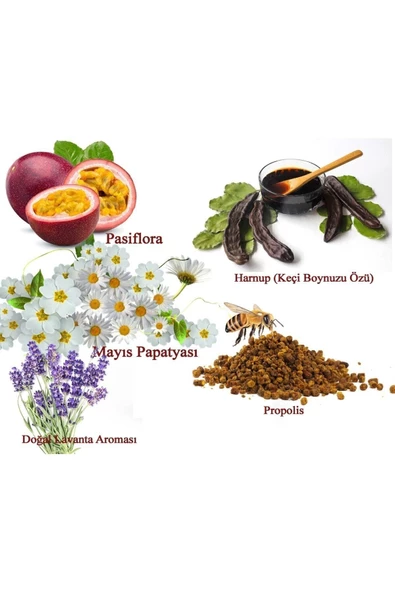 lexton Propolis - Pasiflora - Mayıs Papatyası - Lavanta Aromalı Harnup Özü 640gr - 2