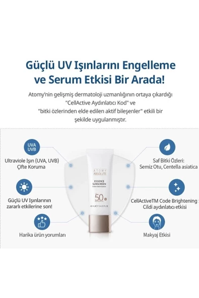 Atomy Absolute Essence Güneş Kremi Uv Koruyucu - 5