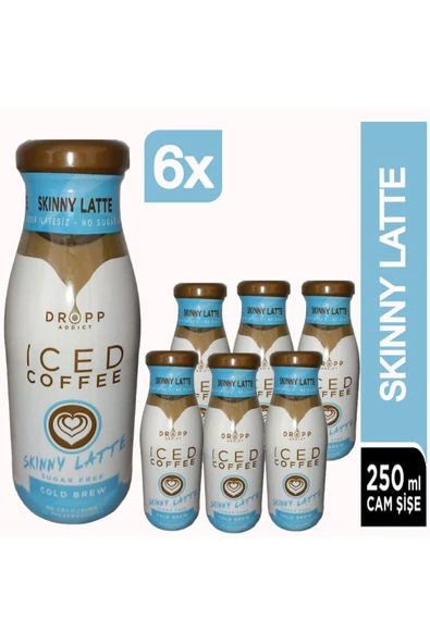 DroppAddict Dropp Addıct Cold Brew Skınny Ice Latte 6x250 Ml