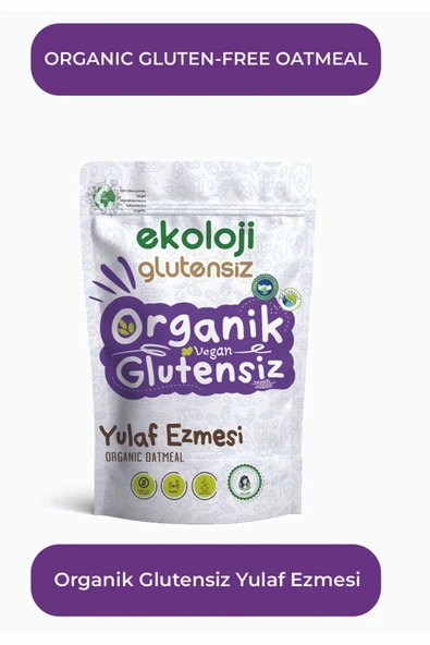 Ekoloji Glutensiz Organik Glutensiz Yulaf Ezmesi 300 Gr 6 lı Paket  Organic Gluten Free Oatmeal 300 Gr 6 Pack - 2