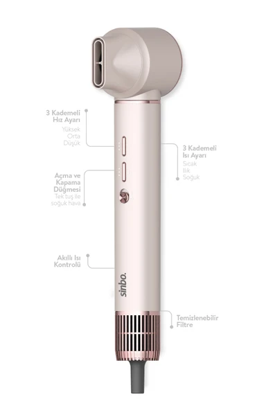 Sinbo SHD-1729 Pro Airwrap Compact Multi-Styler Saç Şekillendirme Seti - 3
