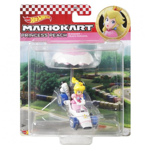 Hot Wheels Mario Kart Planörlü Araçlar Prenses Peach GVD30-GVD36 - 2