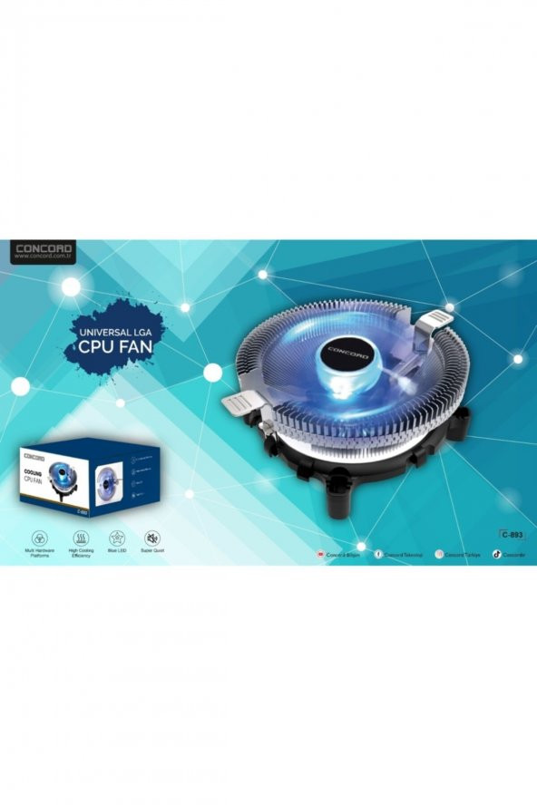 FAN CONCORD C-893 CPU FAN - 2