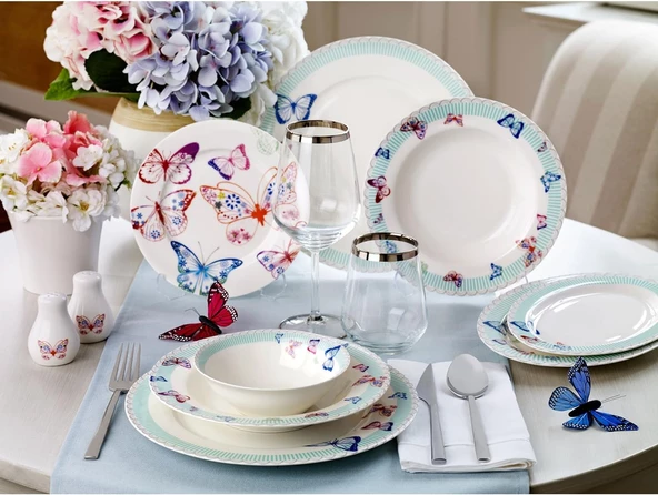 Pierre Cardin Papillon 24 Parça 6 Kişilik Yemek Takımı