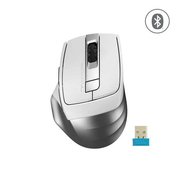 A4 TECH FB35 OPTIK MOUSE BLUETOOTH+NANO USB BEYAZ - 2
