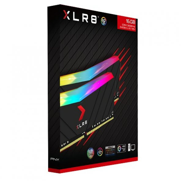 PNY XLR8 Gaming EPIC-X RGB 16GB (2x8GB) 3200MHz CL16 DDR4 Gaming Ram (MD16GK2D4320016XRGB) - 4