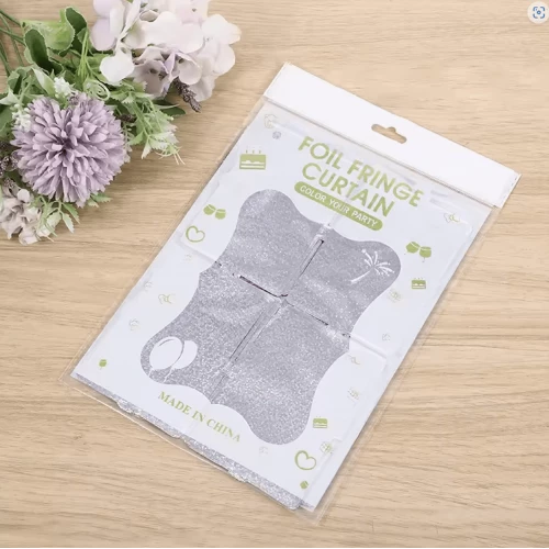 Gümüş Renk Simli Fon Perde - Resim 2