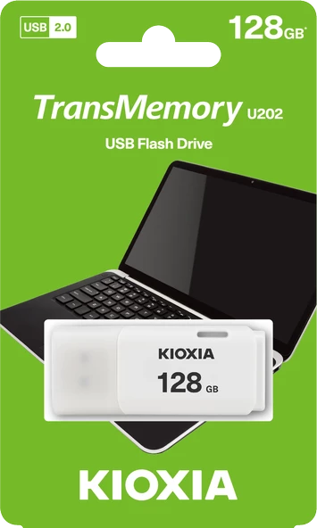 128GB KIOXIA USB2.0 BEYAZ USB BELLEK LU202W128GG4
