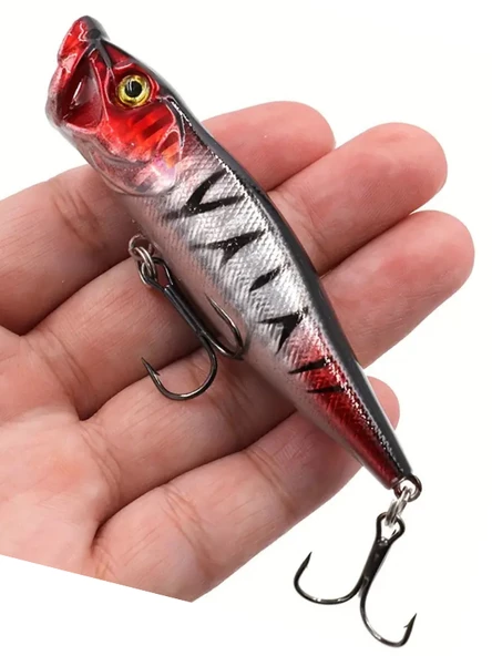 Eagenset Popper Yapay Yem 9 cm, 12 gram Maket Balık, Suni Yem, 1 Adet Model:2 - 2