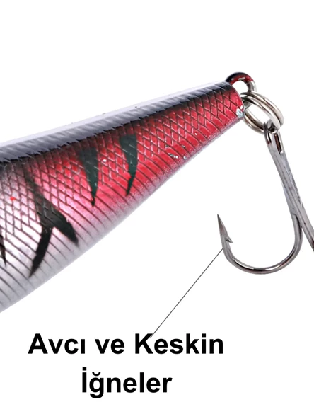 Eagenset Popper Yapay Yem 9 cm, 12 gram Maket Balık, Suni Yem, 1 Adet Model:2 - 8