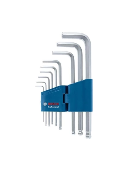 Bosch Profesyonel Hex Alyan Anahtar Takımı 9 Parça (1,5-10 mm) - 1600A01TH5