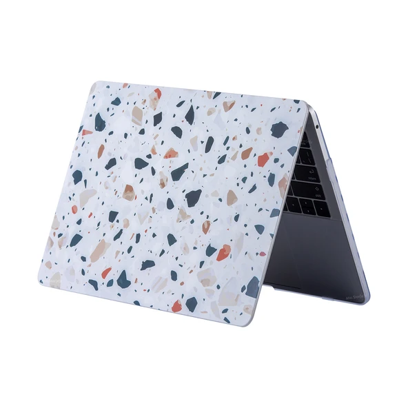 Macbook Pro Kılıf 13 inç M1-M2, TerrazzoNL (Type-c'li Model)A2338 A2289 A2251 A1706-08 A1989 A2159 ile Uyumlu - Resim 3