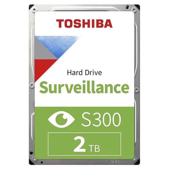 TOSHIBA HDWT720UZSVA S300 3.5" 2TB 5400rpm 128mb Sata 7/24 Harddisk