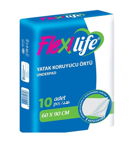 FLEXİ LİFE YATAK KORUYUCU ÖRTÜ 60X90CM 10LU ürün görseli 1