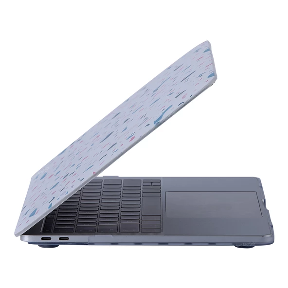 Macbook Air M1 Kılıf 13 inç TerrazzoNL (TouchID'li M1 Air) A2337 A2179 A1932 ile Uyumlu - 9
