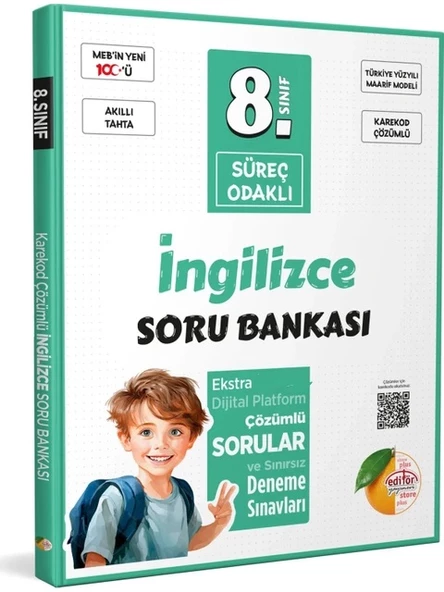 Editör Yayınları 8. Sınıf Süreç Odaklı İngilizce Soru Bankası