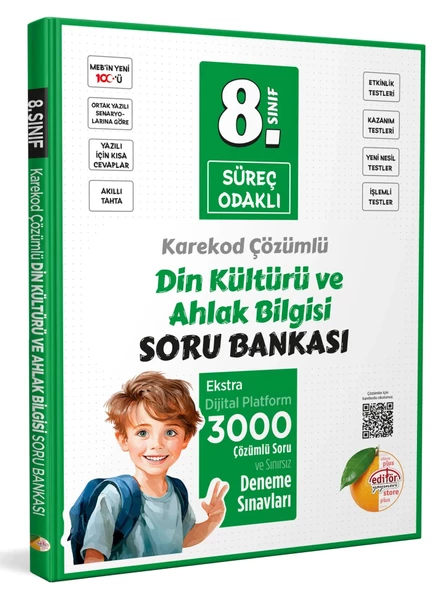 Editör Yayınları 8. Sınıf Süreç Odaklı Din Kültürü Ve Ahlak Bilgisi Soru Bankası