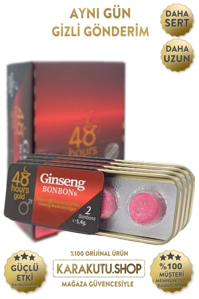 48 Hours Gold Ginseng Bonbons 6 Adet - 1
