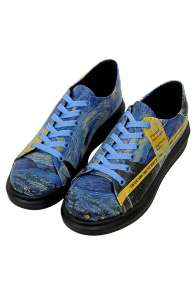 Dogo 021.Myr001 Vincent Van Gogh Mavi Sneaker