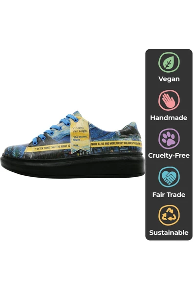 Dogo 021.Myr001 Vincent Van Gogh Mavi Sneaker - 8