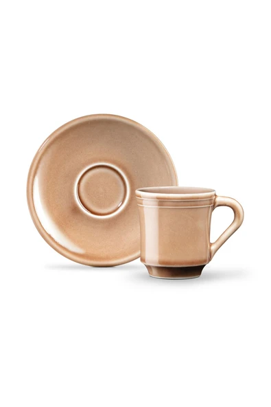 Madame Coco Beaute 2 Kişilik Kahve Fincanı Takımı - Pudra - 100 Ml - Resim 2