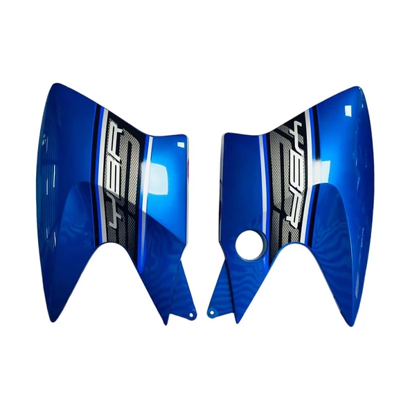 Yamaha YBR125 Depo Yan Grenaj Takımı 2010 Uyumlu Mavi ürün görseli 1