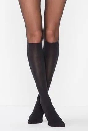 PENTİ ÇİZME ÇORABI 20 DEN KÜLOTLU ÇORAP SİYAH S - Resim 3