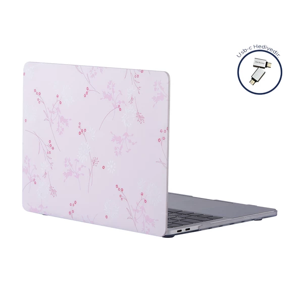 Macbook Pro Kılıf 13 inç M1-M2, Flower05NL (Type-c'li Model)A2338 A2289 A2251 A1706-08 A1989 A2159 ile Uyumlu - 5