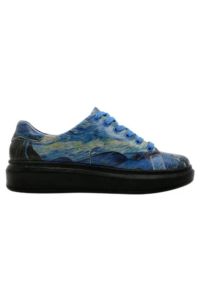 Dogo 021.Myr001 Vincent Van Gogh Mavi Sneaker - 5