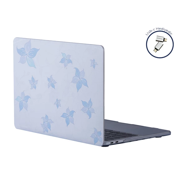 Macbook Pro Kılıf 13 inç M1-M2, Flower05NL (Type-c'li Model)A2338 A2289 A2251 A1706-08 A1989 A2159 ile Uyumlu - 7