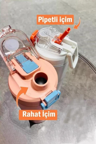 Shotay Tween Çelik Termos Matara 750Ml Beyaz - 7