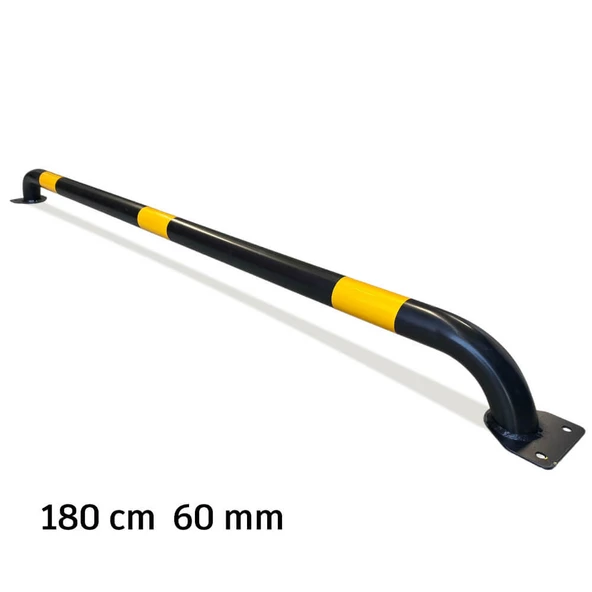 Araç Stoperi Otopark Stoperi Siyah (Boru Tipi) 180cm 60mm 2mm