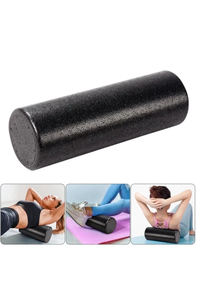 Foam Roller 30cm Köpük Rulo Pilates Egzersiz Köpüğü Siyah