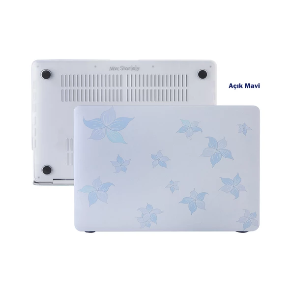 Macbook Air M1 Kılıf 13 inç Flower05NL (TouchID'li M1 Air) A2337 A2179 A1932 ile Uyumlu - 4