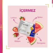 Day2Day Collagen Mag Plus Çilek Karpuz Aromalı 30 Saşe - Resim 3