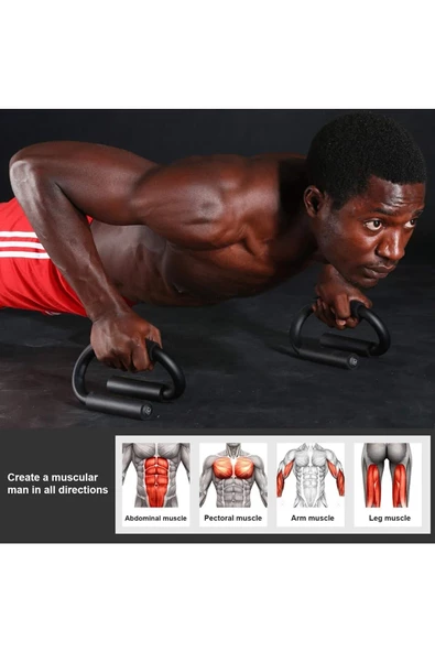 Metal Push Up Stand Profesyonel Şınav Aleti Push Up Bar Egzersiz Aleti Şınav Bar - 2