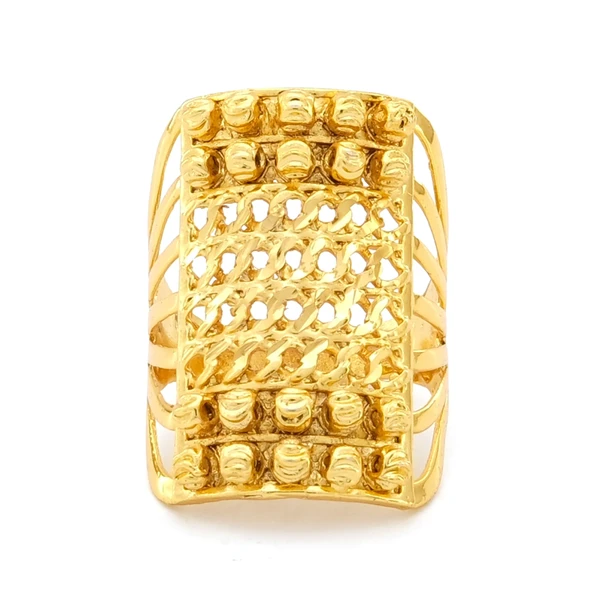 Çelik Yüzük Kadın Altın Kaplama Dorikalı Kaburga YZK-500 ürün görseli