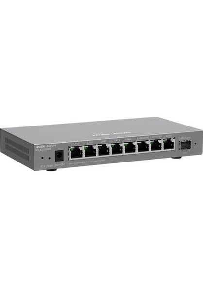 RUIJIE REYEE RG-EG209GS 8 PORT GIGABIT 10/100/1000 1xSFP YONETILEBILIR GATEWAY/ROUTER